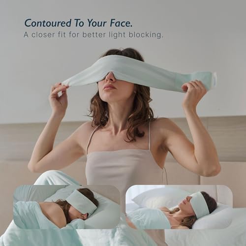 Breescape Cooling Silky Eye Mask, Instant Cool-to-Touch Fabric with Silent Closure, Full-Coverage Light Blocking, Adjustable Soft & Breathable Design for Ultimate Sleep Comfort, Comes with Travel Bag - Image 5