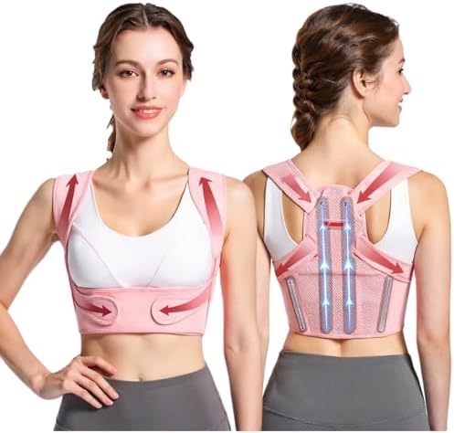 Back Posture Corrector for Women - Adjustable Lightweight Back Brace Posture Corrector Bras for Neck Shoulder Upper Back - Invisilite Hunchback Slouching Under Clothes (Large) by Unknown