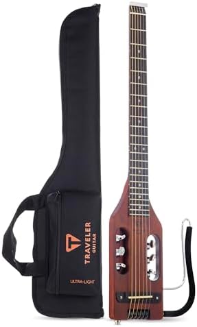 Traveler Guitar Ultra-Light Acoustic Acoustic-Electric Guitar, Antique Brown by TravelerGuitar
