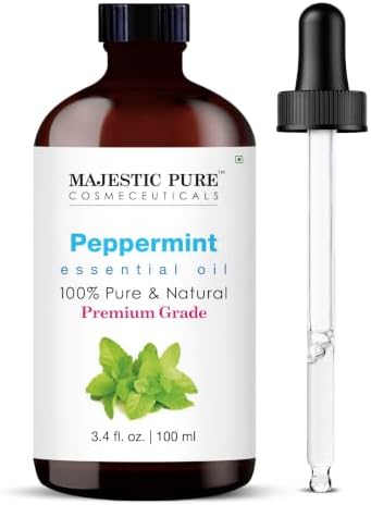 Majestic Pure Peppermint Essential Oil for Diffuser - 3.4 Fl Oz by BeautyandPersonalCare