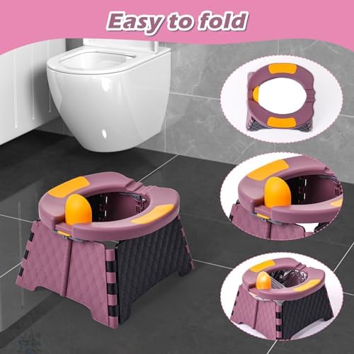 Travel Potty for Toddlers, Portable Foldable Toilet Training Seat - Image 2