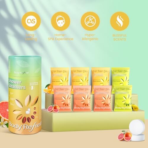 BodyRefresh Shower Steamers Aromatherapy 8 Pack - Shower Bombs for Stress Relief, Home Spa Self Care Relaxation, Spa Gifts for Women Mom Wife Sister Girlfriend - Image 3