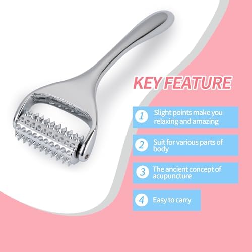 SOOTHESOUL Acupuncture Massage Roller, Good Gift for Your Loved, Trigger Points Massage Tool, Pain Relief and Stress Relaxing Massager for Muscle,Scalp, Hand,Neck, Arm, Foot, Face - Image 4