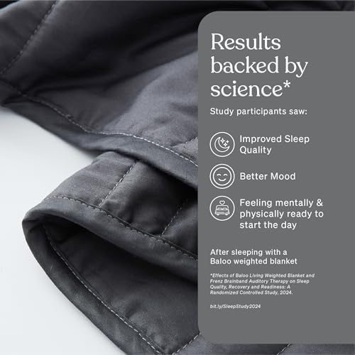 Baloo Weighted Blanket for Adults 20 lb Full/Queen (Midnight, 60"x80") - Image 2