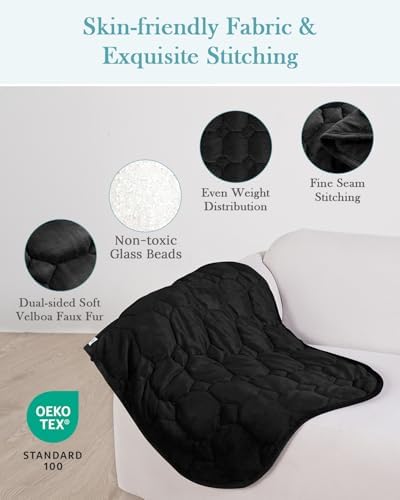 Topblan Weighted Lap Blanket Pad 7lbs for Adults, 29 x 24 Small for Travel - Image 3