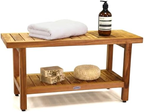 AquaTeak Spa 36" Teak Shower Bench by AquaTeak