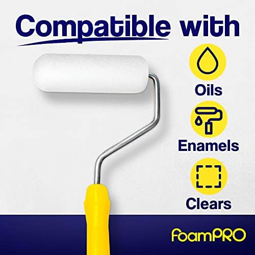Foampro 164 Fine Finish Roller (High-Density Foam), 4", Pack of 1 - Image 4