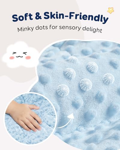 Kivik 5lbs Weighted Blanket, Cooling Soft Minky Dot Heavy Blankets, 36"x48" - Image 5
