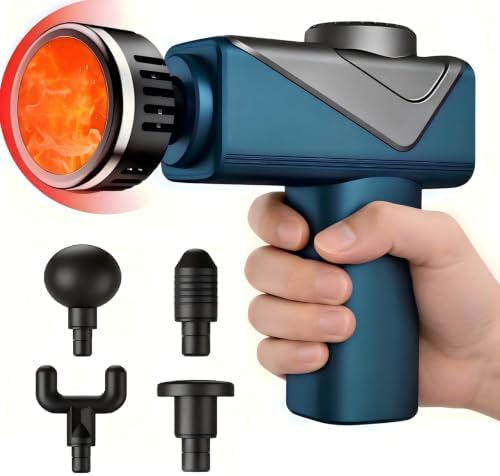 Massage Gun with Heat, Powerful Warming Massage, Home & Travel, by JOYSUWERUN