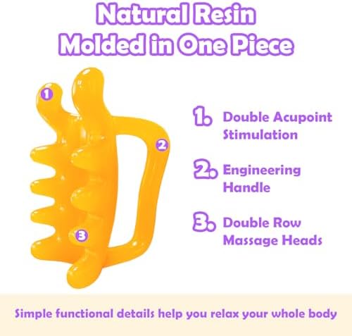 Upgrade Fascia Massage Blaster Tool for Myofascial Release, Cellulite, Muscle Knots, Trigger Points (Resin) Large Cellulite Massager Tool for Body Tension Relief Promote Lymphatic Circulation - Image 3