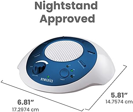 Homedics SoundSleep White Noise Sound Machine,Blue,Small Travel Sound Machine with 6 Relaxing Nature Sounds,Portable-Sound Therapy for Home,Office,Nursery,Auto-Off Timer,by Homedics,(Pack of 3) - Image 3