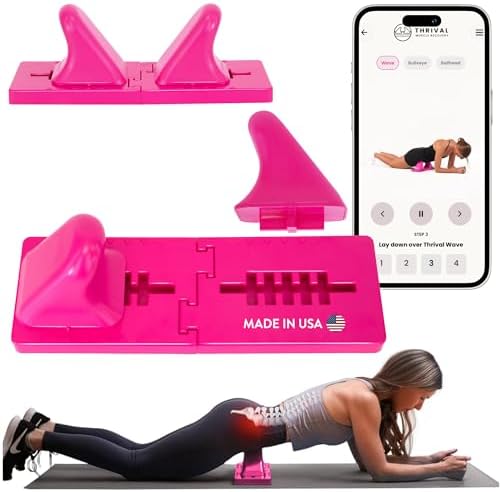 Thrival Wave, Adjustable Psoas Muscle Release Tool, Pink by ThrivalMuscleRecovery