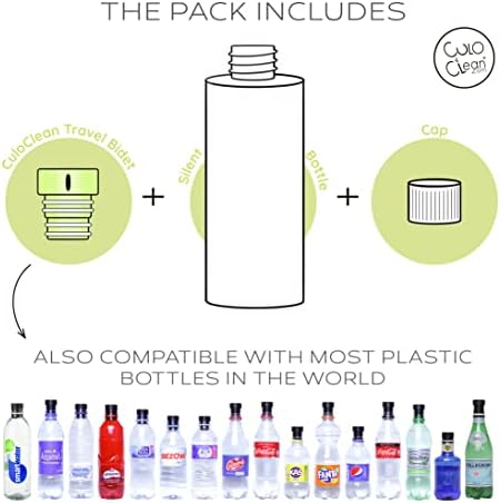 CuloClean Portable Bidet for Toilet or Travel. Peri Bottle for Men and Women. Handheld Spray. Bath Essentials (Glow in The Dark) - Image 3