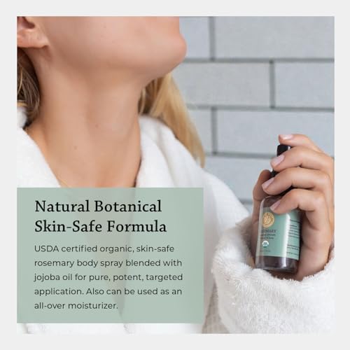 Silk Road Organic Rosemary Essential Oil & Jojoba Spray, USDA Certified - Image 4