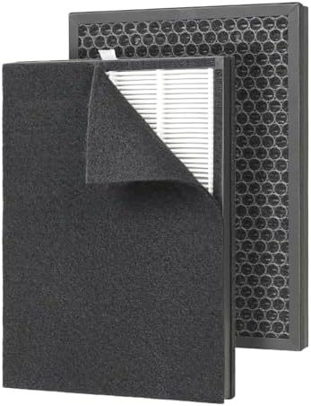 Dr.Prepare Filter Replacement for DAP01 Air Purifier, 2 Pack, 3-Stage HEPA Filter with Washable Pre-Filter and Activated Carbon by DRPREPARE