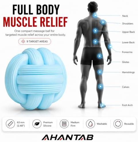 Trigger Point Massage Ball, 63mm Silicone Deep Tissue Massage Ball - Image 3
