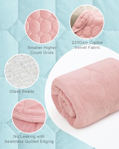 Cottonblue Small Weighted Lap Blanket 7lbs for Adults Teens 24"x29", Cozy - Image 4