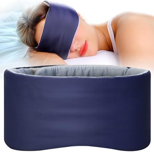 SARISUN Eye Mask for Side Sleepers, Wrap-Around Light Blocking Sleep Mask by SARISUN