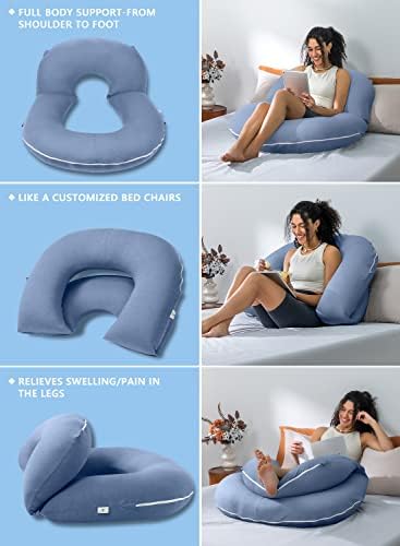 INSEN Reading Pillow, Back Pillow for Sitting in Bed and Couch - Image 4