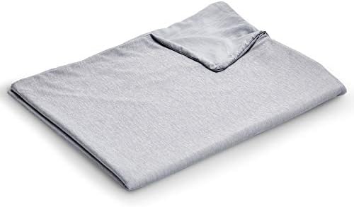EXQ Home Weighted Blanket Cover 48x72-Twin Size Premium Soft for Weighted Blanket with Zipper,Machine Washable Duvet Cover (Grey,Duvet Cover Only) by EXQHomeTexitleCoLtd
