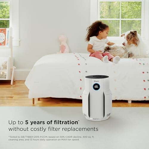 Shark NeverChange Air Purifier Max with Odor Neutralizer, HP302, Dove - Image 6