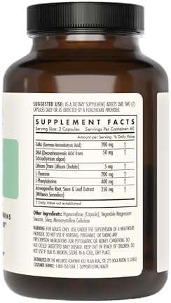 Mind Lift – Lithium, Ashwagandha, DHA & GABA for Mood & Stress, 120ct - Image 3