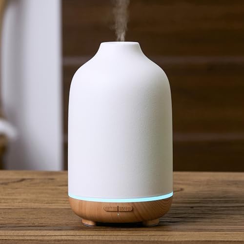 InnoGear 150ml Ceramic Essential Oil Diffuser, Diffusers for Home, Yellow by InnoGear