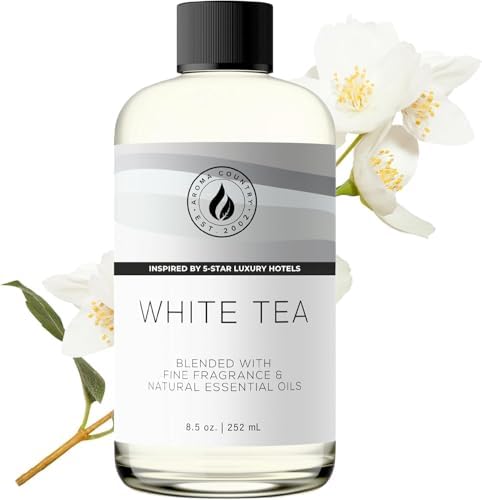 Aroma Country White Tea Luxury Diffuser Oil Refill (8.5 Fl Oz) by AromaCountry