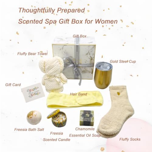Spa Gift Baskets for Women,Luxury Self Care for Mom,Get Well Soon Basket for Friend,Thank You Relaxing Box for Female 20th,30th,40th,50th,60th 70th 75th Birthday,Anniversary - Image 2