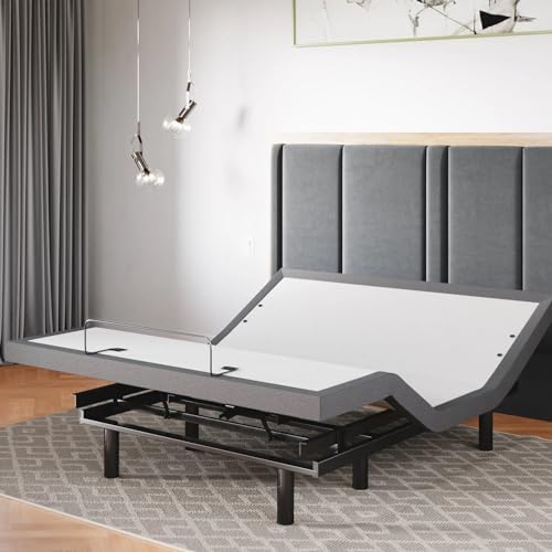 Sven & Son Classic Adjustable Bed Base, Head and Foot Lift, Massage, Under-Bed Lights, USB, Memory, Zero Gravity Smart Frame - Queen by Unknown