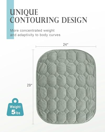Cottonblue Small Weighted Lap Blanket for Adults Teens 5lbs 24"x29", Cozy - Image 3