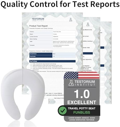 Funbliss Foldable Travel Potty Seat for Toddlers, White - Image 5