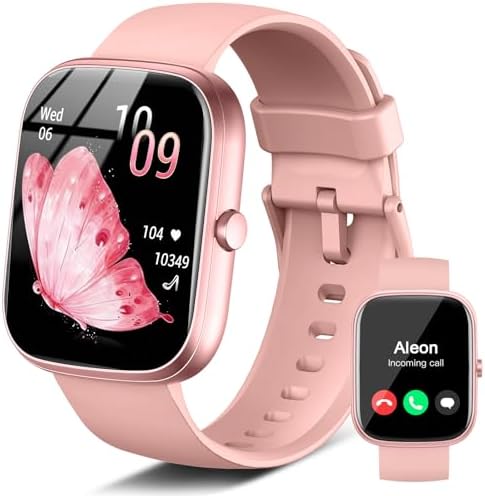 Smart Watch for Women (Answer/Make Call), 1.91"HD Touch Screen Smartwatch with Heart Rate/Sleep Monitor/Pedometer/Calories, 113+ Sports Fitness Watch, IP68 Waterproof Activity Tracker for Android iOS by Jugeman