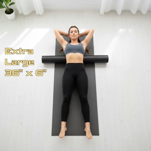 Fitizen Foam Roller – Muscle Massage Rehab Stiff Back Pain Physical Therapy Deep Tissue Firm Exercise Equipment Home Gym Stress Yoga Pilates for The Fit Citizen by FitNation - Image 3