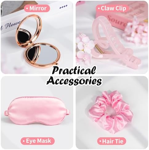 Birthday Gifts for Women, Pink Self-Care Spa Kit Gift, Relaxing Birthday & Thinking of You Care Package for Her, Mom, Wife, Girlfriend, Valentine’s Day Present for Her - Image 3