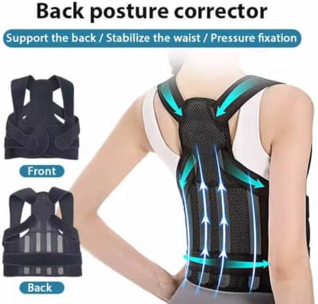 Back Brace Posture Corrector for Women and Men, Shoulder Straightener, Adjustable Full Back Support, Upper and Lower Back Pain Relief - Scoliosis, Hunchback, Hump, Thoracic, Spine Corrector (Medium) - Image 5