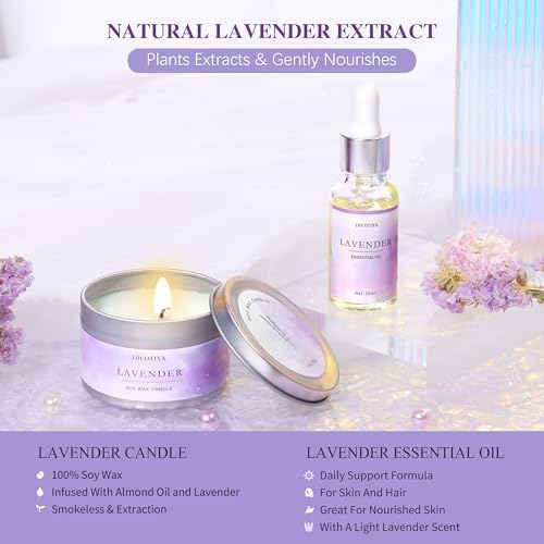 Gifts for Women, 9pc Lavender Bath and Body Gifts Set - Image 4