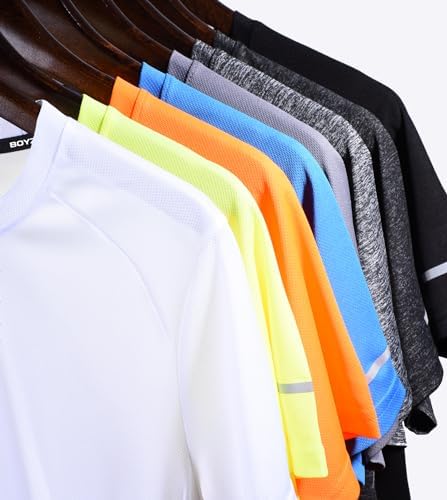 Boyzn 1, 3, 5 or 7 Pack Men's Workout Running Shirts, Dry Fit Moisture Wicking T-Shirt, Gym Athletic Short Sleeve Tee Shirts - Image 5