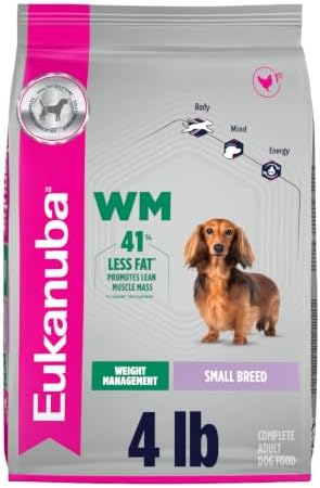 Eukanuba Weight Management Small Breed Adult Dry Dog Food, 4 lb Bag by Eukanuba