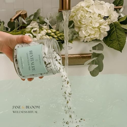 Epsom Salt Bath Gift Set – 6 Aromatherapy Blends with Essential Oils – Bath & Body Gift Set for Women, Stress Relief, Self Care, Birthday Gifts – Jane & Bloom - Image 3