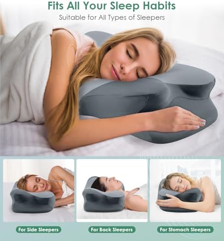 DONAMA Cervical Pillow Ergonomic Memory Foam Pillow for Neck Support - Image 4