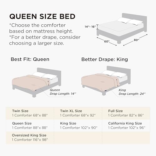 Bedsure Comforters Queen Size Duvet Insert, All Season Bed Comforter, Quilted Down Alternative Duvet, Box Stitched Comforter with Corner Tabs, Machine Washable, 88 x 88 Inches (Purple/Pale Purple) - Image 2