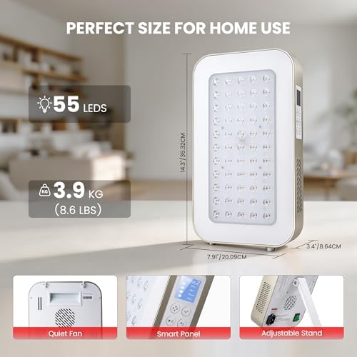 EmberTouch 115W Red Light Therapy Panel, 660nm 850nm Infrared Device - Image 3
