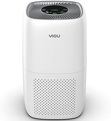 True HEPA Filter Air Purifiers for Home Bedroom up to 547 ft²,Smart Air Purifier with Auto Mode,24db Quite Filtration System Cleaner Odor Eliminators for Dust,Pets,Smoke,Smokers,Bright White by YIOU