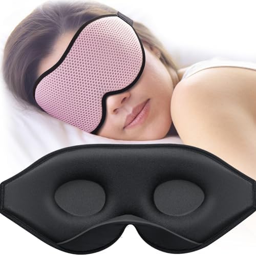 MABAO Sleep Mask for Side Sleeper, Eye Mask for Sleeping Women Men, Pink by MABAOSleepMasks