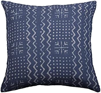Trade Star Handloomed Spring Cushion Cover Handmade Cotton Pillow Case 100% Cotton Mudcloth Pillow Cover Rustic Modern Tribal Framhouse Throw Pillow Cases (Dark Grey ALMA 18X18 INCHES) by TradeStar