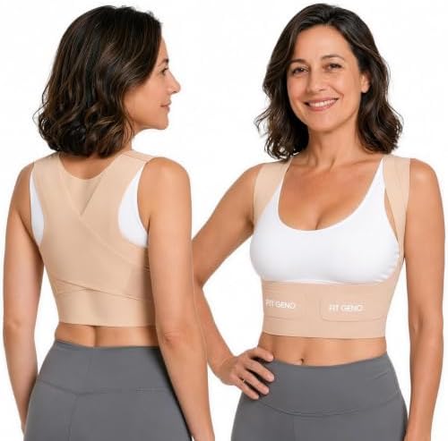 Fit Geno Invisilite Posture Corrector for Women Adjustable Upper Back Brace by Fit+Geno