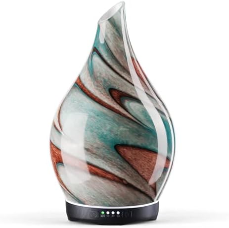 Porseme Essential Oil Diffuser 280ml Handmade Glass Diffuser 7H Runtime by Porseme