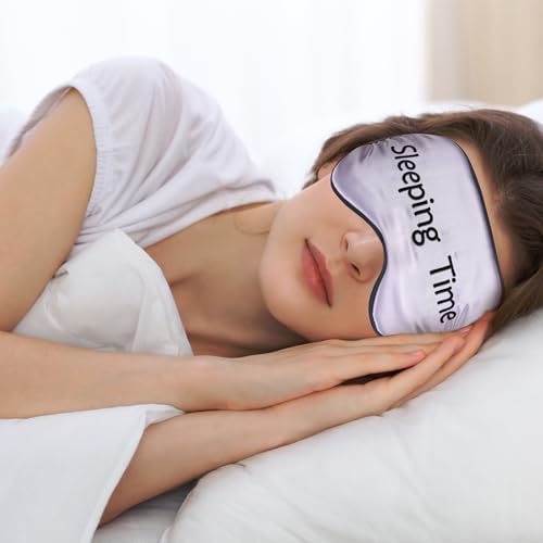 4 Pack Funny Eye Mask for Sleeping Blackout, Purple, Yellow, Blue, Pink - Image 5