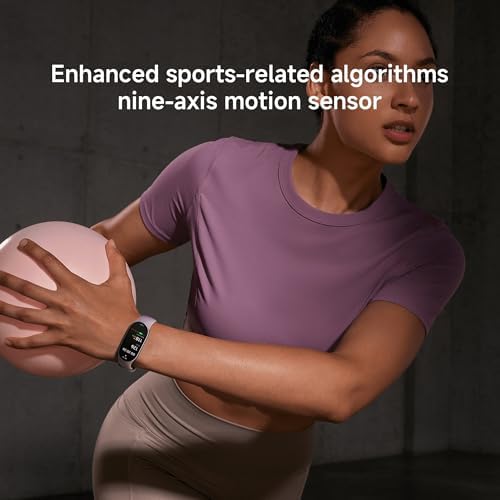 XIAOMI Mi Smart Watch Band 10, 5ATM Waterproof Fitness Step Tracker Sports Digital Smart Watch Health Band for Men Women, 1.72" AMOLED Display, 150+ Sports Modes 24/7 Sleep Monitor (Mystic Rose) - Image 6